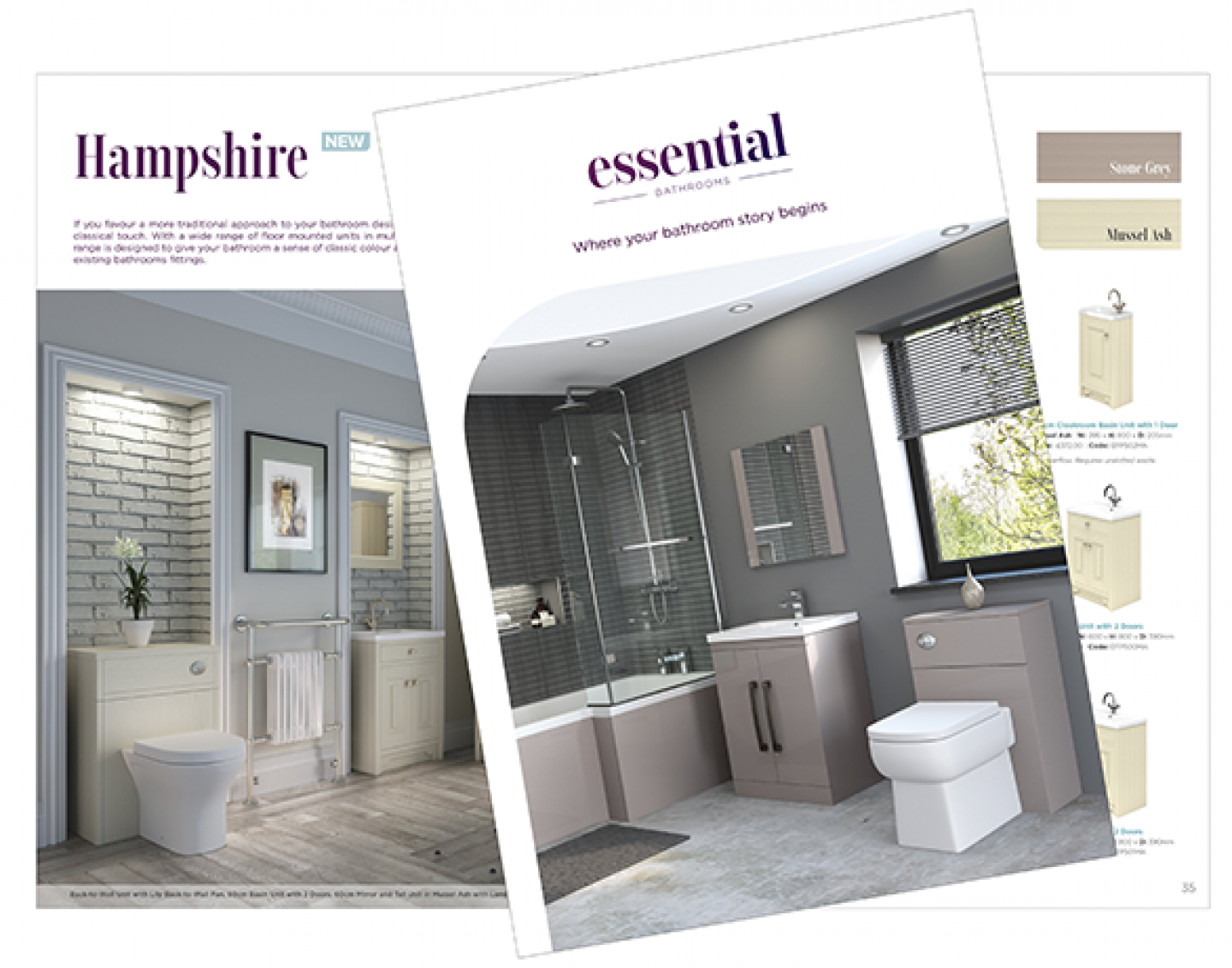 Essential Bathrooms launch new brochure point of sale material