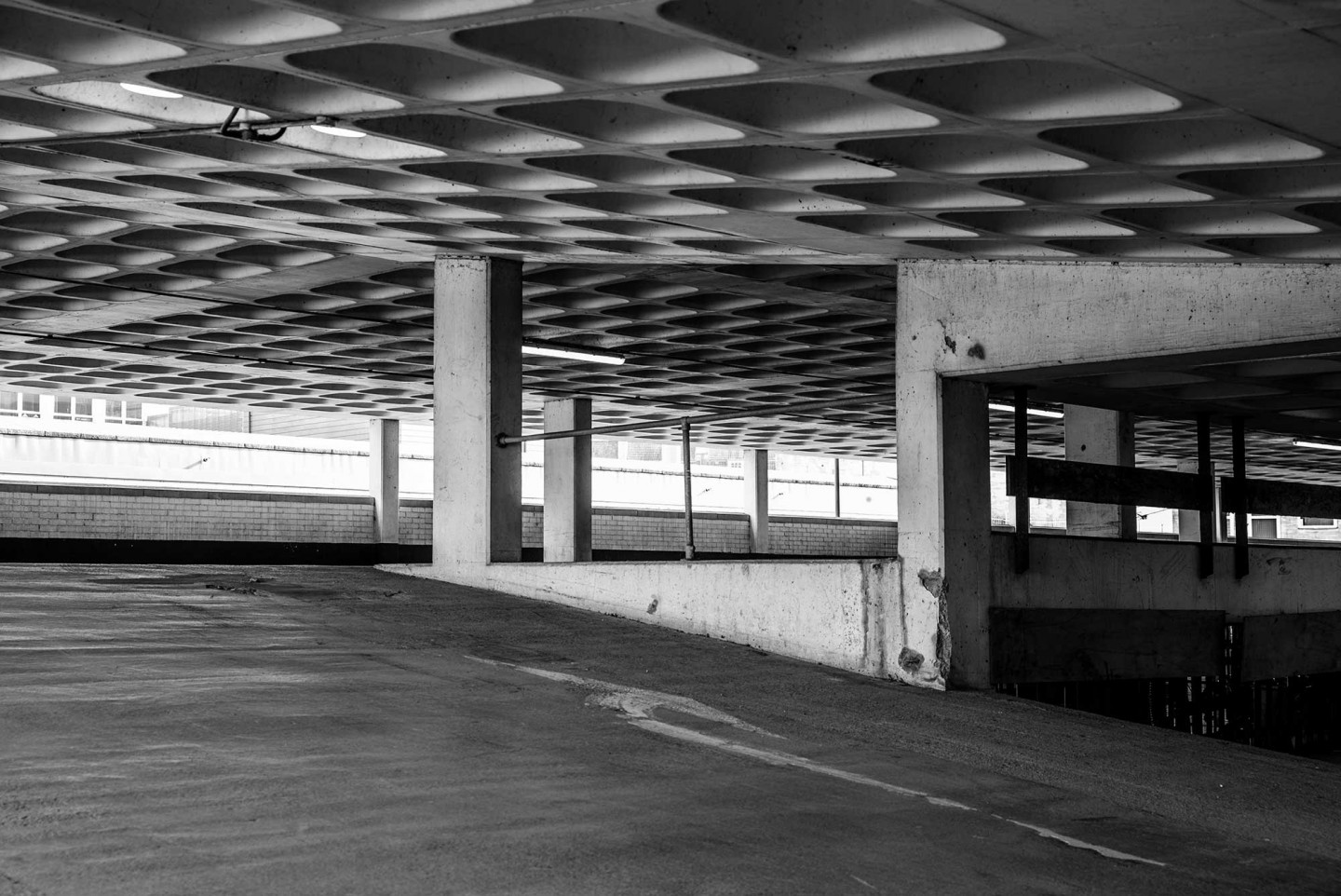 Taken in my home city of Bath. The usually very busy Avon Street multi-story car park was totally empty and deserted. © Mark Dunscombe